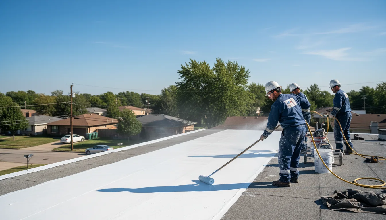 Commercial roof coating in Erwinville, LA near me